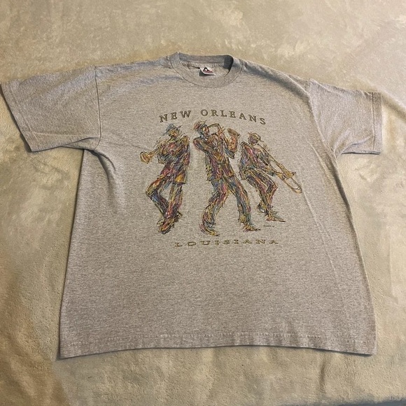 New Orleans Louisiana Jazz Graphic T-Shirt - Gray - Picture 1 of 3